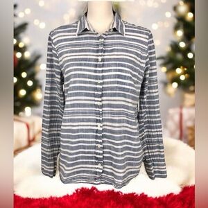 J. Crew Striped Button Down Shirt